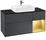 Villeroy und Boch Finion Waschtischunterschrank F422HFHG 120cm, Abdeckplatte...