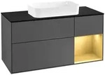 Villeroy und Boch Finion Waschtischunterschrank F302HFGK 120cm, Abdeckplatte...