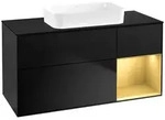 Villeroy und Boch Finion Waschtischunterschrank F712HFPD 120x60,3x50,1cm, Regal