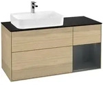 Villeroy und Boch Finion Waschtischunterschrank F402HGPC 120cm, Abdeckplatte...