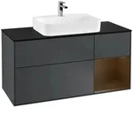 Villeroy und Boch Finion Waschtischunterschrank F422GNHG 120cm, Abdeckplatte...