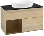 Villeroy und Boch Finion Waschtischunterschrank FA12GNPC 100cm, Abdeckplatte...