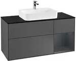 Villeroy und Boch Finion Waschtischunterschrank F422HGGK 120cm, Abdeckplatte...
