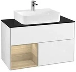 Villeroy und Boch Finion Waschtischunterschrank F112PCGF 100cm, Abdeckplatte...