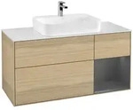 Villeroy und Boch Finion Waschtischunterschrank F421GKPC 120cm, Abdeckplatte...