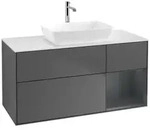 Villeroy und Boch Finion Waschtischunterschrank F831HGGK 120cm, Abdeckplatte...