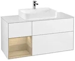 Villeroy und Boch Finion Waschtischunterschrank F411PCGF 120cm, Abdeckplatte...