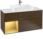 Villeroy und Boch Finion Waschtischunterschrank F411HFGN 120cm, Abdeckplatte...