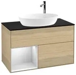 Villeroy und Boch Finion Waschtischunterschrank F892MTPC 100cm, Abdeckplatte...