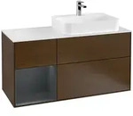 Villeroy und Boch Finion Waschtischunterschrank F391HGGN 120cm, Abdeckplatte...