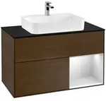 Villeroy und Boch Finion Waschtischunterschrank F372MTGN 100cm, Abdeckplatte...