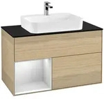 Villeroy und Boch Finion Waschtischunterschrank F362MTPC 100cm, Abdeckplatte...