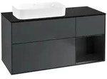 Villeroy und Boch Finion Waschtischunterschrank F692PDHG 120x60,3x50,1cm, Regal
