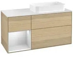 Villeroy und Boch Finion Waschtischunterschrank F681MTPC 120x60,3x50,1cm, Regal...