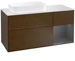 Villeroy und Boch Finion Waschtischunterschrank F281GKGN 120cm, Abdeckplatte...
