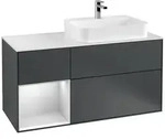 Villeroy und Boch Finion Waschtischunterschrank F391MTHG 120cm, Abdeckplatte...