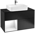 Villeroy und Boch Finion Waschtischunterschrank F112GFPD 100cm, Abdeckplatte...