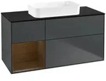 Villeroy und Boch Finion Waschtischunterschrank F702GNHG 120x60,3x50,1cm, Regal...