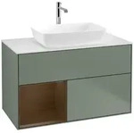 Villeroy und Boch Finion Waschtischunterschrank F771GNGM 100cm, Abdeckplatte...
