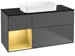 Villeroy und Boch Finion Waschtischunterschrank F702HFGK 120x60,3x50,1cm, Regal...