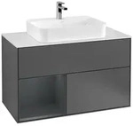 Villeroy und Boch Finion Waschtischunterschrank F361HGGK 100cm, Abdeckplatte...