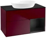 Villeroy und Boch Finion Waschtischunterschrank FA22PDHB 100cm, Abdeckplatte...