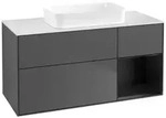 Villeroy und Boch Finion Waschtischunterschrank F711PDGK 120x60,3x50,1cm, Regal