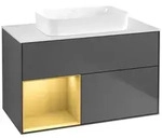 Villeroy und Boch Finion Waschtischunterschrank F651HFGK 100x60,3x50,1cm, Regal...