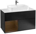 Villeroy und Boch Finion Waschtischunterschrank F361GNPD 100cm, Abdeckplatte...