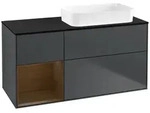 Villeroy und Boch Finion Waschtischunterschrank F682GNHG 120x60,3x50,1cm, Regal...