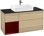 Villeroy und Boch Finion Waschtischunterschrank F412HBPC 120cm, Abdeckplatte...