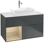 Villeroy und Boch Finion Waschtischunterschrank F771PCHG 100cm, Abdeckplatte...