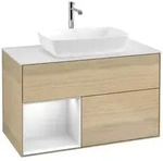 Villeroy und Boch Finion Waschtischunterschrank F771MTPC 100cm, Abdeckplatte...