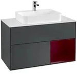 Villeroy und Boch Finion Waschtischunterschrank F371HBHG 100cm, Abdeckplatte...