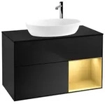 Villeroy und Boch Finion Waschtischunterschrank F902HFPD 100cm, Abdeckplatte...