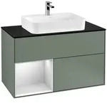 Villeroy und Boch Finion Waschtischunterschrank F362MTGM 100cm, Abdeckplatte...