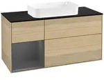 Villeroy und Boch Finion Waschtischunterschrank F702GKPC 120x60,3x50,1cm, Regal...