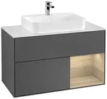 Villeroy und Boch Finion Waschtischunterschrank F371PCGK 100cm, Abdeckplatte...