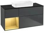 Villeroy und Boch Finion Waschtischunterschrank F702HFHG 120x60,3x50,1cm, Regal...