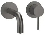 Herzbach MODUL7 Waschtisch-Armatur 70.701602.1.40 Fertigset 160mm Black Steel
