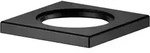 Keuco IXMO Rosette 59599370202 eckig, schwarz-matt, f&uuml;r Unterputz Armaturen