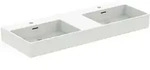 Ideal Standard Extra Doppel-Waschtisch R0559V1 je 1 Hahnloch, mit &Uuml;berlauf,