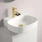 Ideal Standard Linda-X Waschtisch T498501 1 Hahnloch, ohne &Uuml;berlauf,...