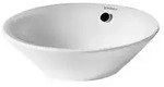 Duravit Starck 1 Aufsatz Waschtisch 0408330000 33 cm, weiss, mit &Uuml;berlauf, ohne