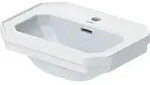 Duravit Serie 1930 Handwaschbecken 0785500000 mit &Uuml;berlauf und Hahnloch, wei&szlig;