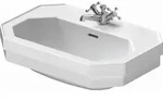 Duravit Serie 1930 Waschtisch 0438600000 mit &Uuml;berlauf, 1 Hahnloch, wei&szlig;