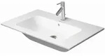 Duravit ME by Starck Waschtisch 2336830000 mit &Uuml;berlauf, 83 x 49 cm, 1 Hahnloch,