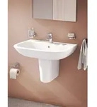 VitrA S20 Waschtisch 5504L003-0001 65 x 47 cm, wei&szlig;, &Uuml;berlauf/Hahnloch mittig