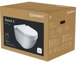 Duravit Starck 3 Wand-WC Set 42250900A1 wei&szlig;, mit WC-Sitz