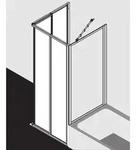 Kermi Nova 2000 Eckeinstieg N2ED20901811K 2-teilig, 90 x 185 cm, Silber matt Kerolan